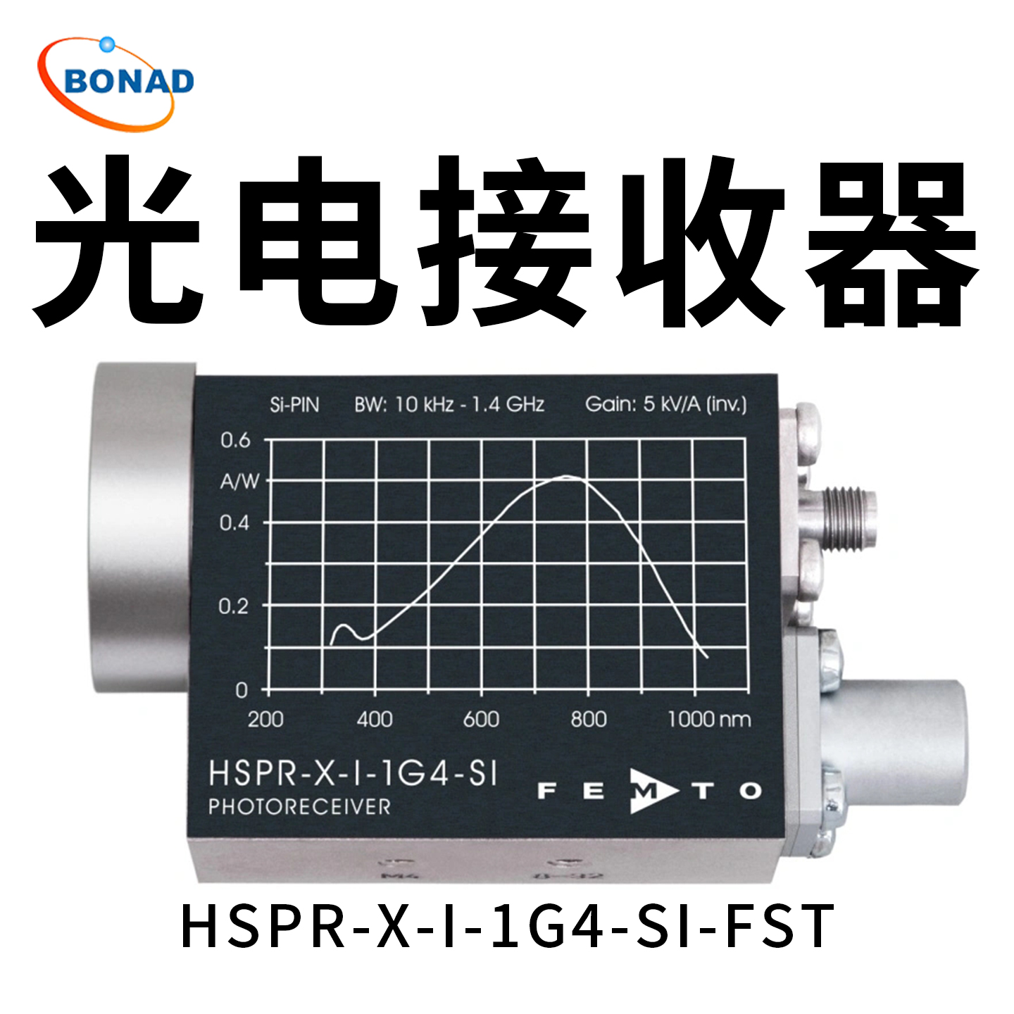 HSPR-X-I-1G4-SI-FST可變?cè)鲆?.4GHz光電接收器德國FEMT